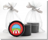 Circus Tent - Birthday Party Black Candle Tin Favors