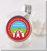 Circus Tent - Personalized Birthday Party Candy Jar