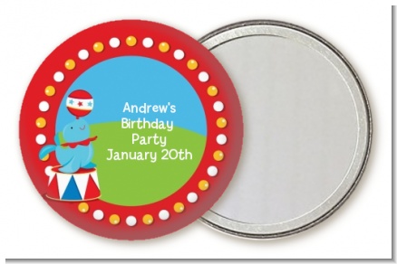 Circus Seal - Personalized Birthday Party Pocket Mirror Favors