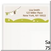 Clothesline It's A Baby - Baby Shower Return Address Labels