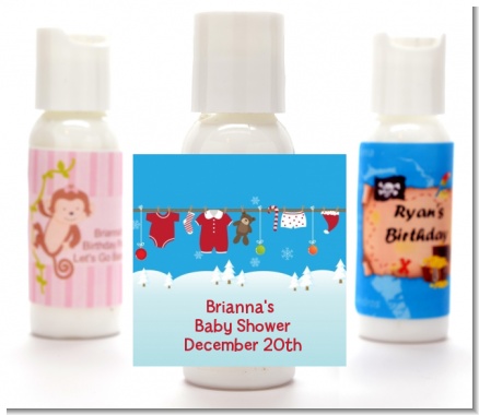 Clothesline Christmas - Personalized Christmas Lotion Favors
