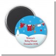 Clothesline Christmas - Personalized Baby Shower Magnet Favors thumbnail