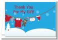 Clothesline Christmas - Baby Shower Thank You Cards thumbnail