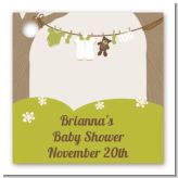 Clothesline It's A Baby - Personalized Baby Shower Card Stock Favor Tags