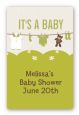 Clothesline It's A Baby - Custom Large Rectangle Baby Shower Sticker/Labels thumbnail