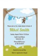 Clothesline It's A Boy - Baby Shower Petite Invitations thumbnail