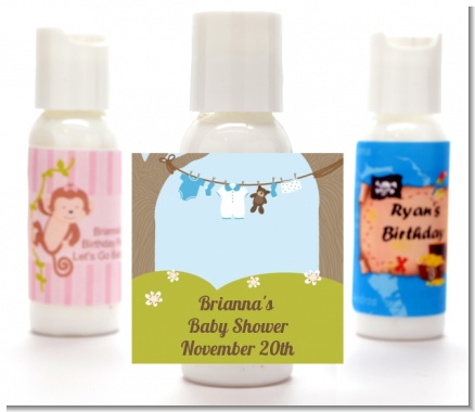 Clothesline It's A Boy - Personalized Baby Shower Lotion Favors