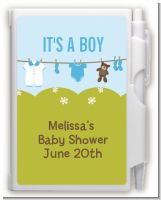 Clothesline It's A Boy - Baby Shower Personalized Notebook Favor