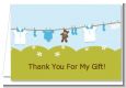 Clothesline It's A Boy - Baby Shower Thank You Cards thumbnail