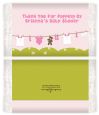 Clothesline It's A Girl - Personalized Popcorn Wrapper Baby Shower Favors thumbnail