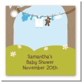Clothesline It's A Boy - Personalized Baby Shower Card Stock Favor Tags