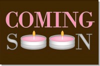 Personalized Birthday Party Square Candle Tins
