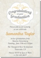 Con-Grad-ulations - Graduation Party Invitations