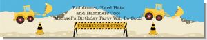 Construction Truck - Personalized Birthday Party Banners