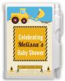 Construction Truck - Baby Shower Personalized Notebook Favor thumbnail