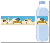 Construction Truck - Personalized Baby Shower Water Bottle Labels