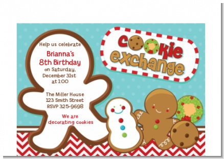 Cookie Exchange - Christmas Petite Invitations