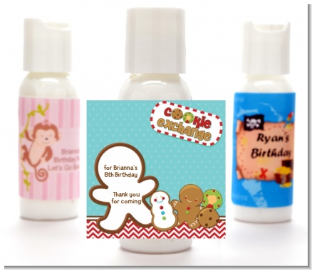 Cookie Exchange - Personalized Christmas Lotion Favors