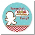Cookie Exchange - Round Personalized Christmas Sticker Labels thumbnail
