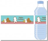 Cookie Exchange - Personalized Christmas Water Bottle Labels
