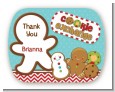 Cookie Exchange - Personalized Christmas Rounded Corner Stickers thumbnail