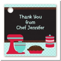 Cooking Class - Personalized Birthday Party Card Stock Favor Tags