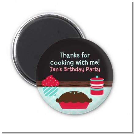 Cooking Class - Personalized Birthday Party Magnet Favors