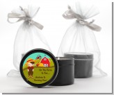 Country Boy On The Farm - Birthday Party Black Candle Tin Favors