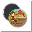 Country Girl Apple Picking - Personalized Birthday Party Magnet Favors thumbnail