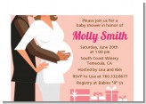 Couple Expecting Girl - Baby Shower Petite Invitations