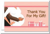 Couple Expecting Girl - Baby Shower Thank You Cards