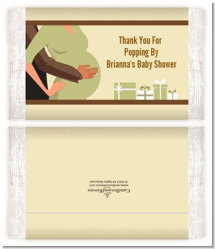 Couple Expecting - Personalized Popcorn Wrapper Baby Shower Favors