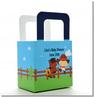Little Cowboy - Personalized Baby Shower Favor Boxes