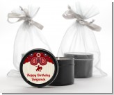 Cowboy Rider - Birthday Party Black Candle Tin Favors