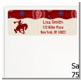 Cowboy Rider - Birthday Party Return Address Labels thumbnail