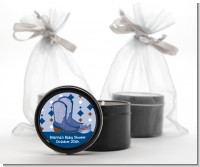 Cowboy Western - Baby Shower Black Candle Tin Favors