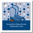 Cowboy Western - Personalized Baby Shower Card Stock Favor Tags thumbnail