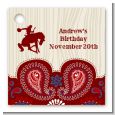 Cowboy Rider - Personalized Birthday Party Card Stock Favor Tags thumbnail