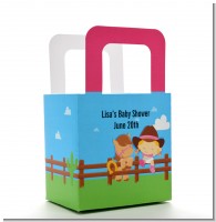 Little Cowgirl - Personalized Baby Shower Favor Boxes