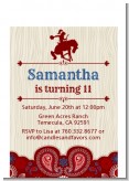 Cowgirl Rider - Birthday Party Petite Invitations
