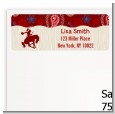 Cowgirl Rider - Birthday Party Return Address Labels thumbnail