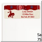 Cowgirl Rider - Birthday Party Return Address Labels