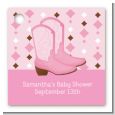 Cowgirl Western - Personalized Baby Shower Card Stock Favor Tags thumbnail