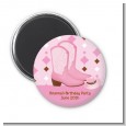 Cowgirl Western - Personalized Baby Shower Magnet Favors thumbnail