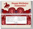 Cowgirl Rider - Personalized Birthday Party Candy Bar Wrappers thumbnail