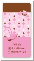 Cowgirl Western - Custom Rectangle Baby Shower Sticker/Labels