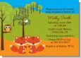 Forest Animals Twin Foxes - Baby Shower Invitations thumbnail