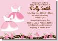 Twin Little Girl Outfits - Baby Shower Invitations thumbnail