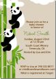 Twin Pandas - Baby Shower Invitations thumbnail