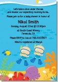 Under the Sea Baby Twin Boys Snorkeling - Baby Shower Invitations
